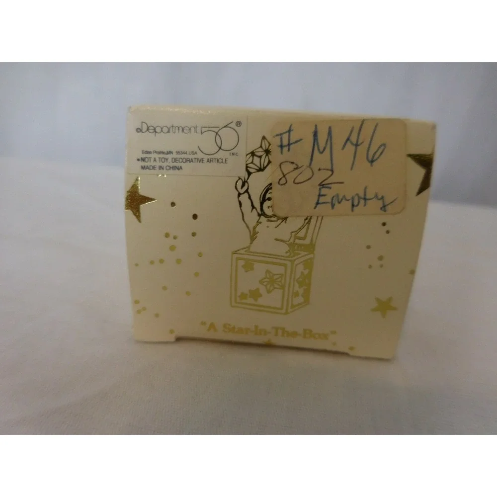 Snowbabies Dept 56 Miniature Pewter  A STAR IN THE BOX  With Box